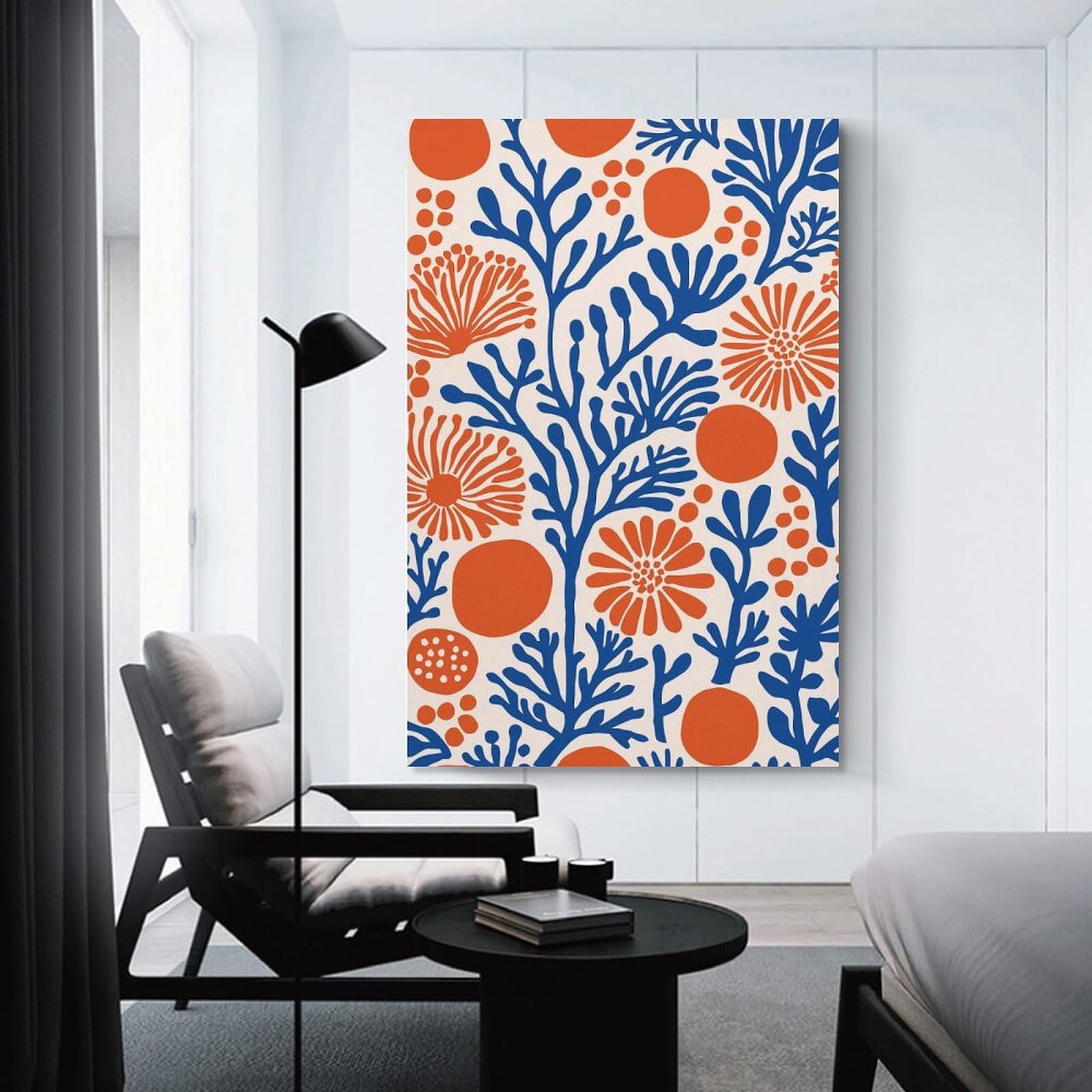 Junmoney Canvas Art Print Botanical Retro Design, 12x18inch(30x45cm), for Gallery Wall Decor And Room Displays, Wall Decor Suited to Curated Displays
