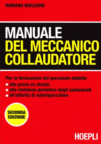 Manuale del meccanico collaudatore