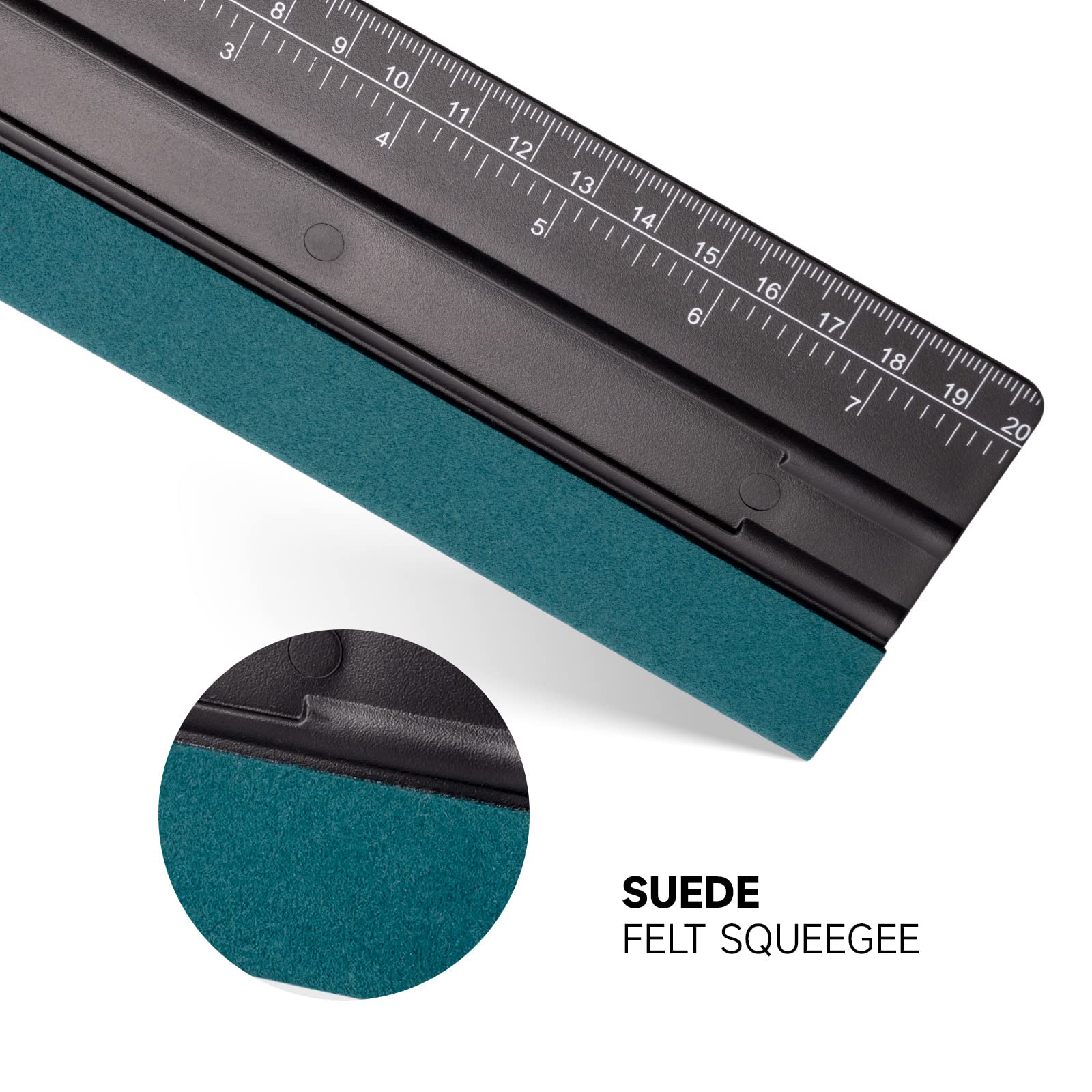 Snapklik.com : FOSHIO 8 Inch Felt Squeegee For Vinyl Wtih Ruler 20CM 4 ...