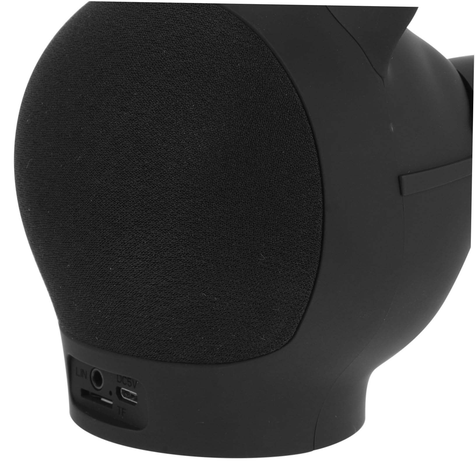 Mikikit Petit Haut-Parleur sans Fil de Tête de Chat, Enceinte Mini en Plastique Noir Batterie 1500mah pour Maison et Bureau
