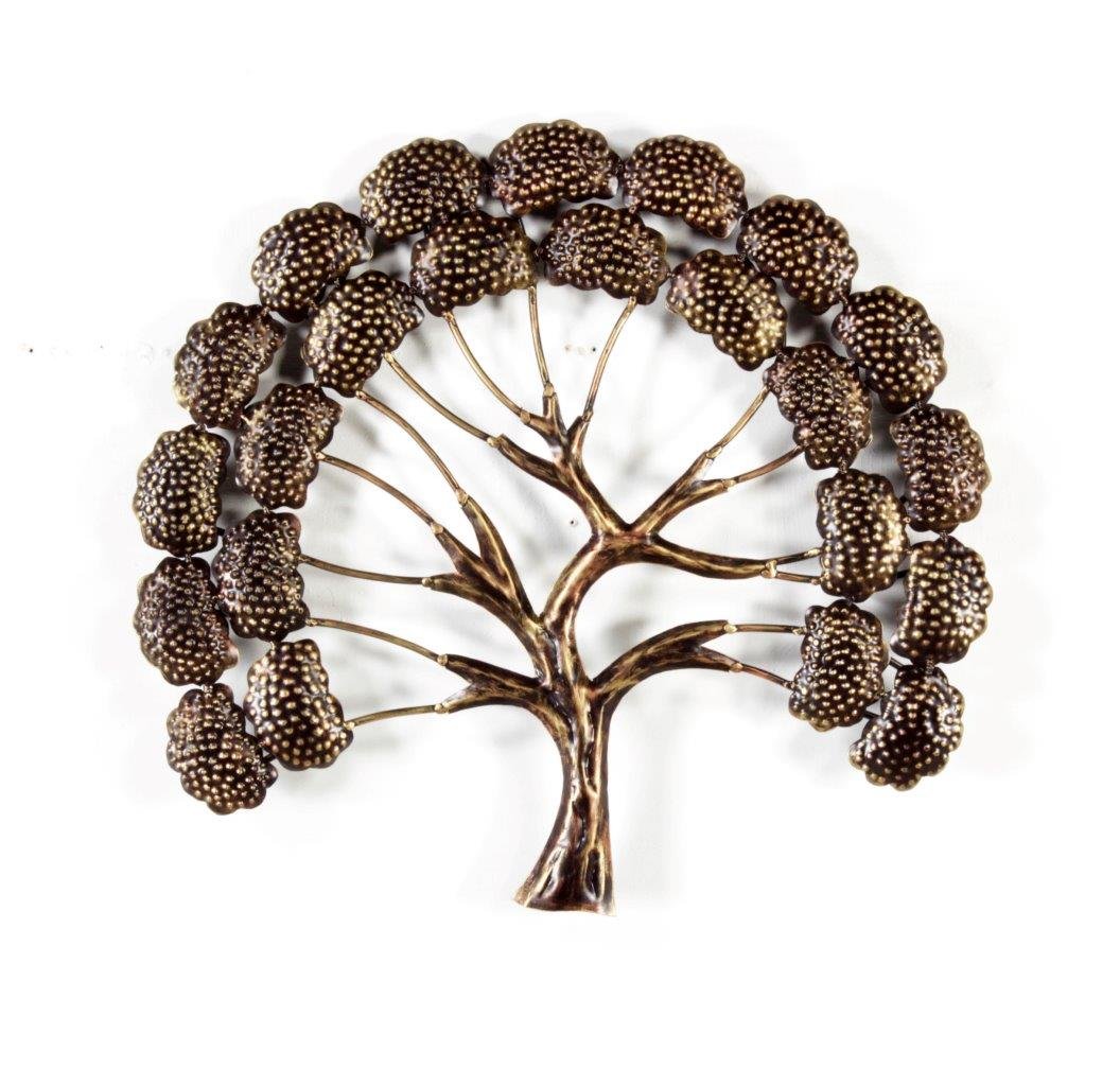 Home and Bazaar Rajasthani Ethnic Handcrafted Metal Decorative Round Mepal Tree Wall Art Golden (Multicolor07) (B01N6K5IMS) Amazon Price History, Amazon Price Tracker