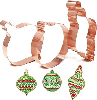 Christmas Ornaments Cookie Cutter, Set 3 Piece Handcrafted in the USA by The Fussy Pup