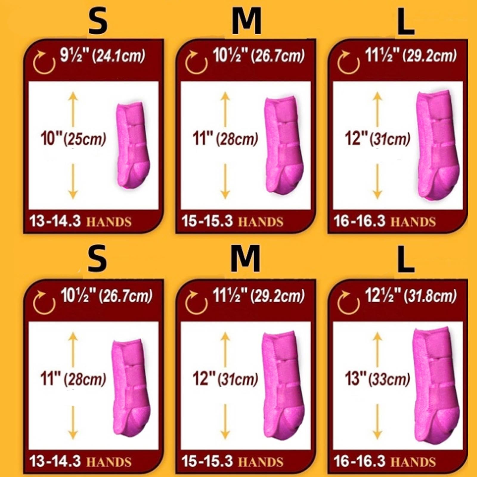 Juego de 4 Protectores de Patas para Caballos, Equipo Ecuestre, Vendas para Patas, Protectores de Patas para Entrenamiento de Equitación.