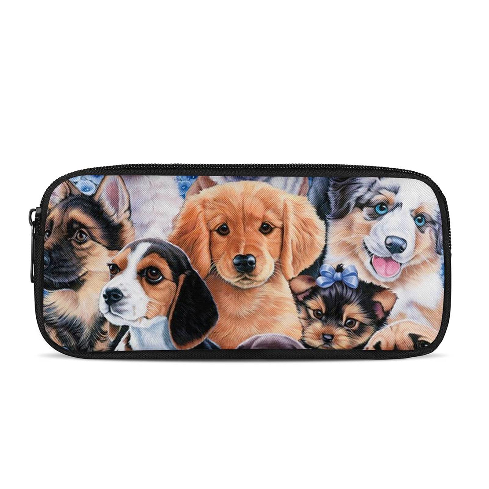 Belidome Adorable Dog Puppy Pencil Case for Kids Boys Girls Pen Box Durable Soft — image 1