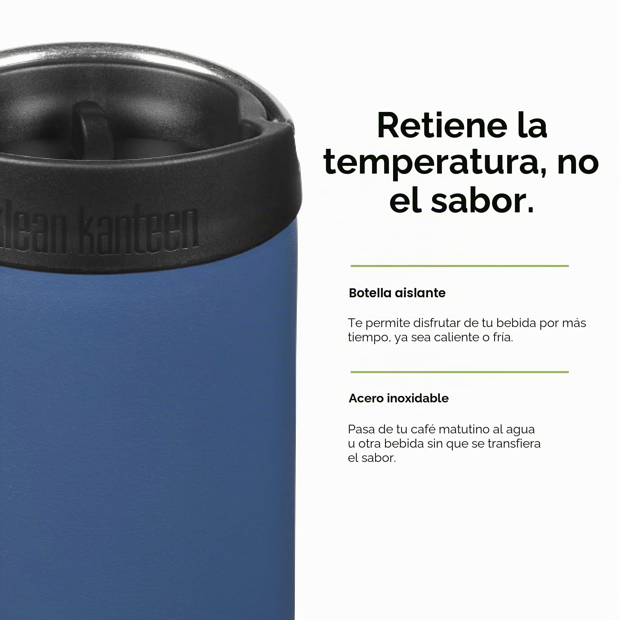Klean Kanteen Unisex's TKWide 12oz (w/Café Cap) - Real Teal