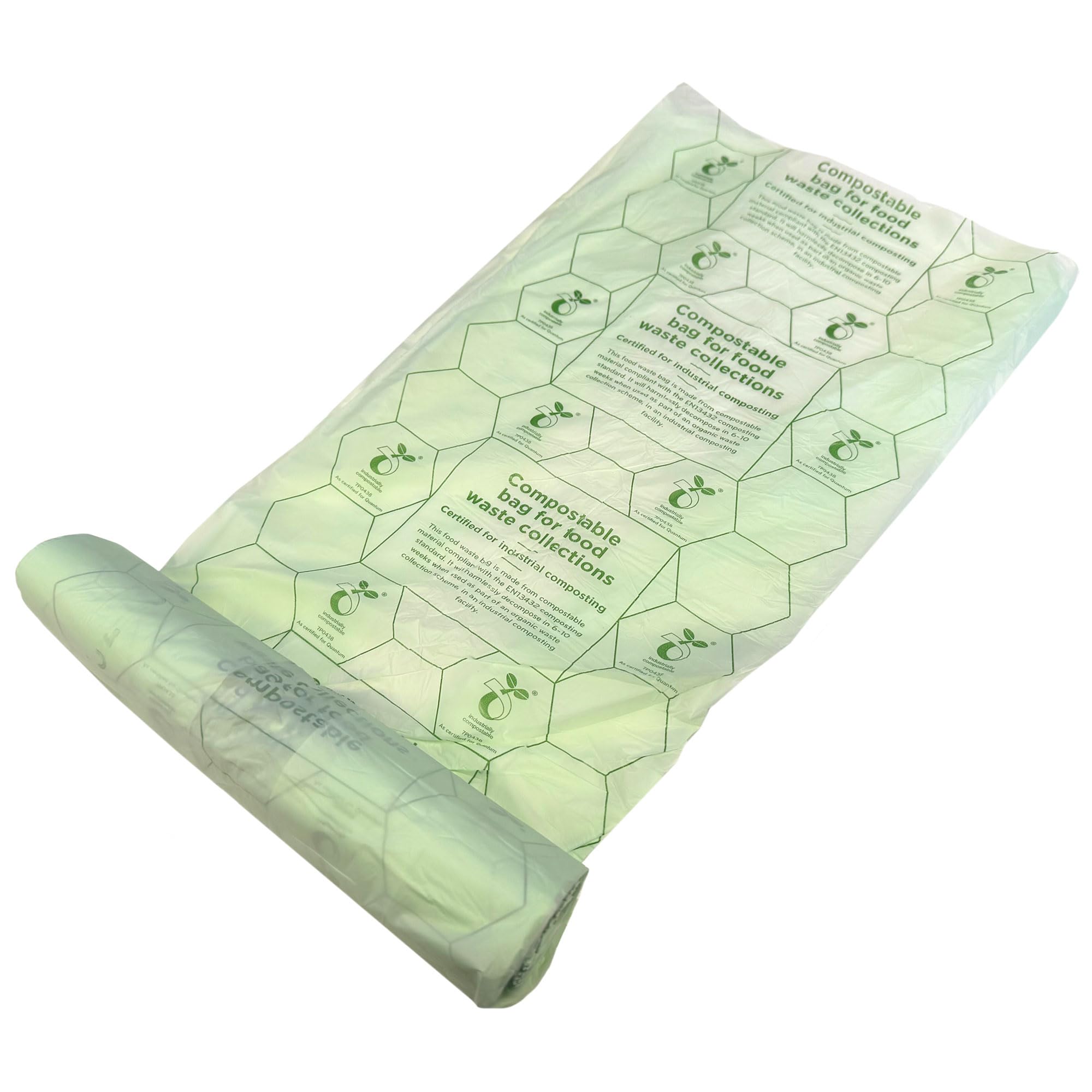 Enviromaxx Green 7L Compostable Bin Liners, Food Waste Bags, Caddy Liners, Biodegradable Bin Bags, Compostable Bags, Dispenser Bin Liners, Eco Food Waste Bags