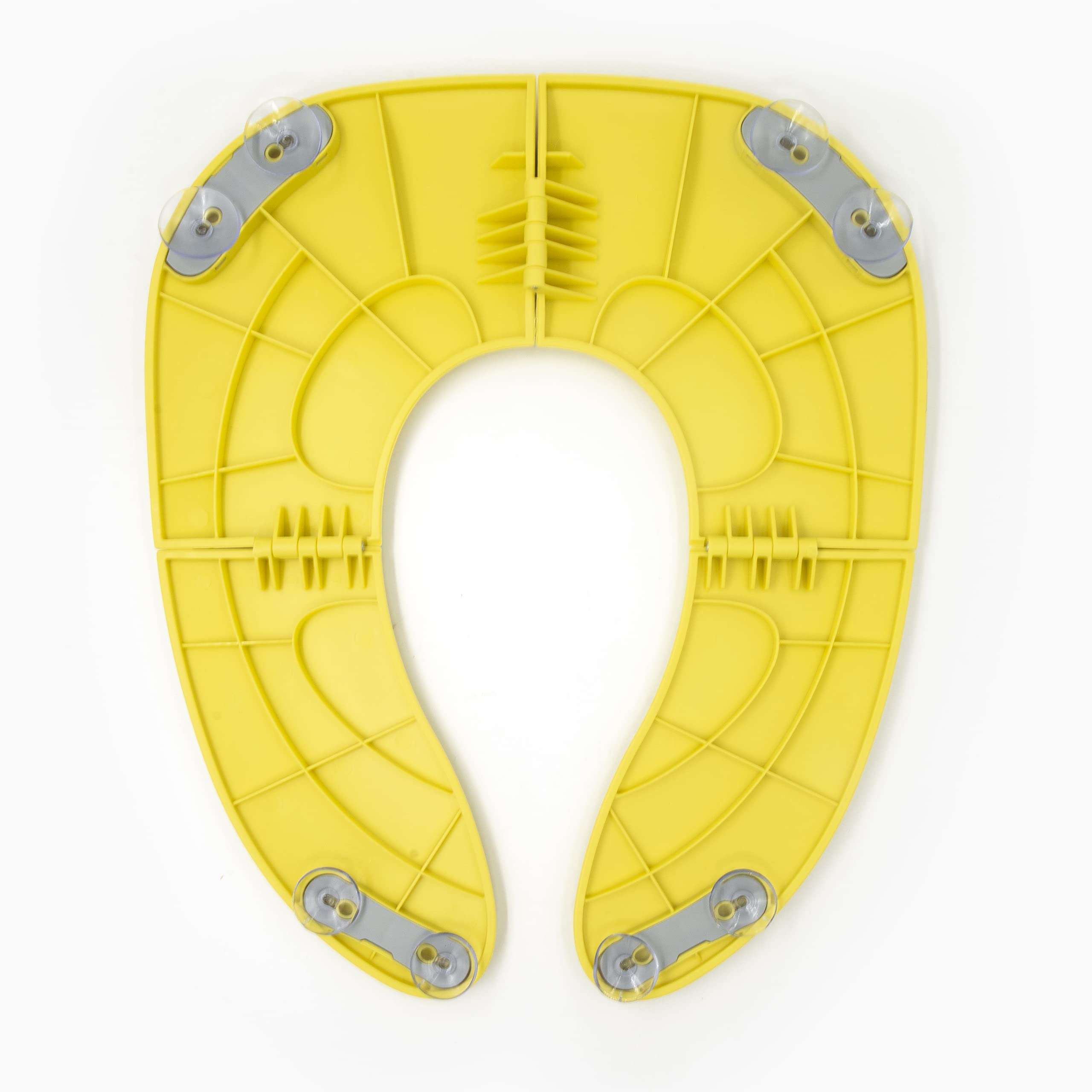 Pejoye Vasino da viaggio pieghevole per bambini e bambine, con ventose antiscivolo, con borsa da viaggio, colore: giallo