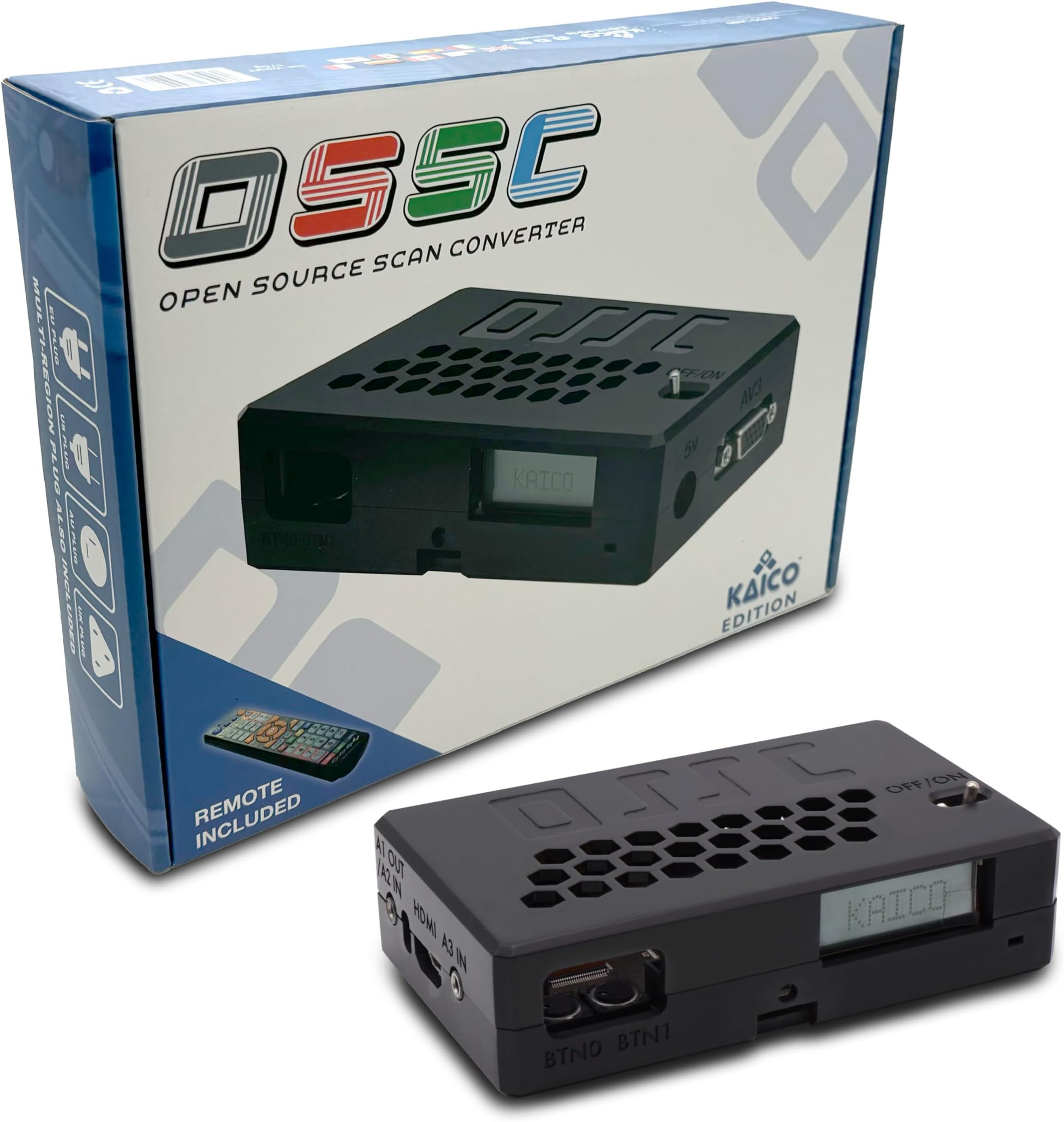 – Kaico Edition OSSC Open Source Scan Converter 1.8 with SCART, Component and VGA to HDMI for Retro Gaming. Line Multiplier upscaler Perfect for Zero lag RGB Retro GamingRetro Gaming