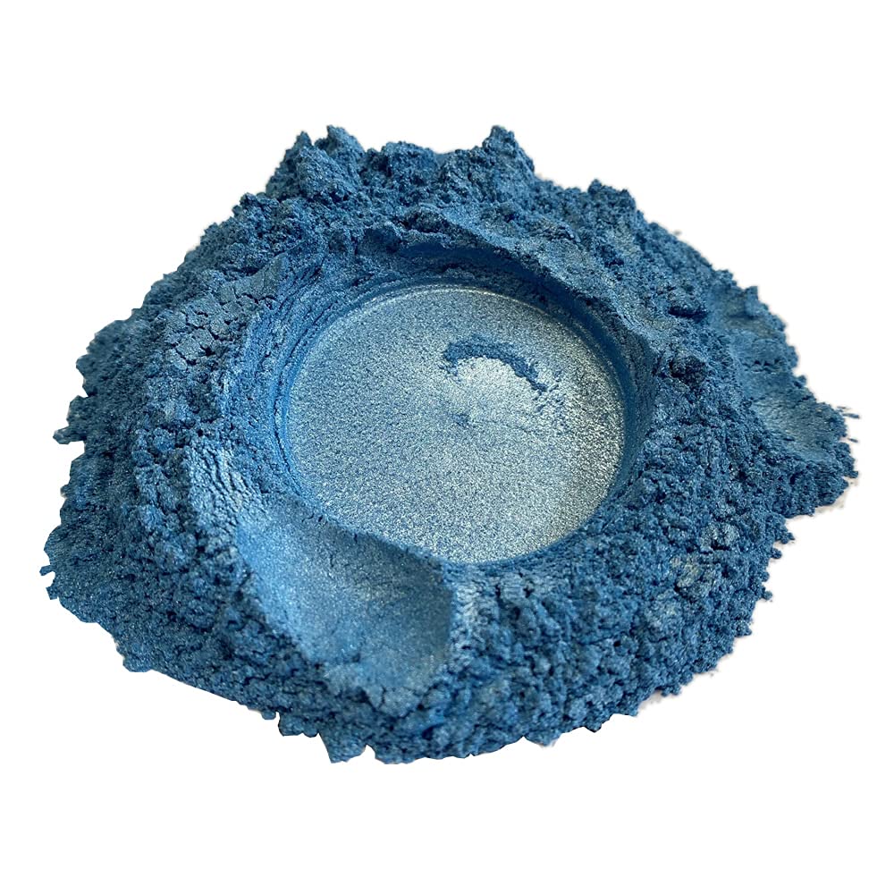 Polycraft ( Mb Fibreglass ) Blue Polycraft Pearlescent Mica Pigment Powder - Light - 100G (Epoxy Polyester Polyurethane Silicone Compatible)