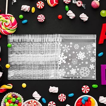 600 Stück Cellophantüten 6x8 Cm - Selbstklebend Für Süßigkeiten & Schmuck