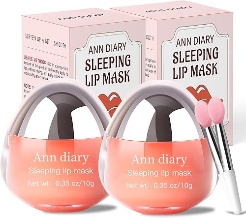 【Ann Diary Sleeping Lip Mask】 - Night Lip Care - Hydration, Moisturizing for Cracked Lips,Soften The Skin， Refreshing and Non-Greasy, Lip Sleeping Mask, Lip Moisturizer for Cracked Lips,20G|0.7 oz