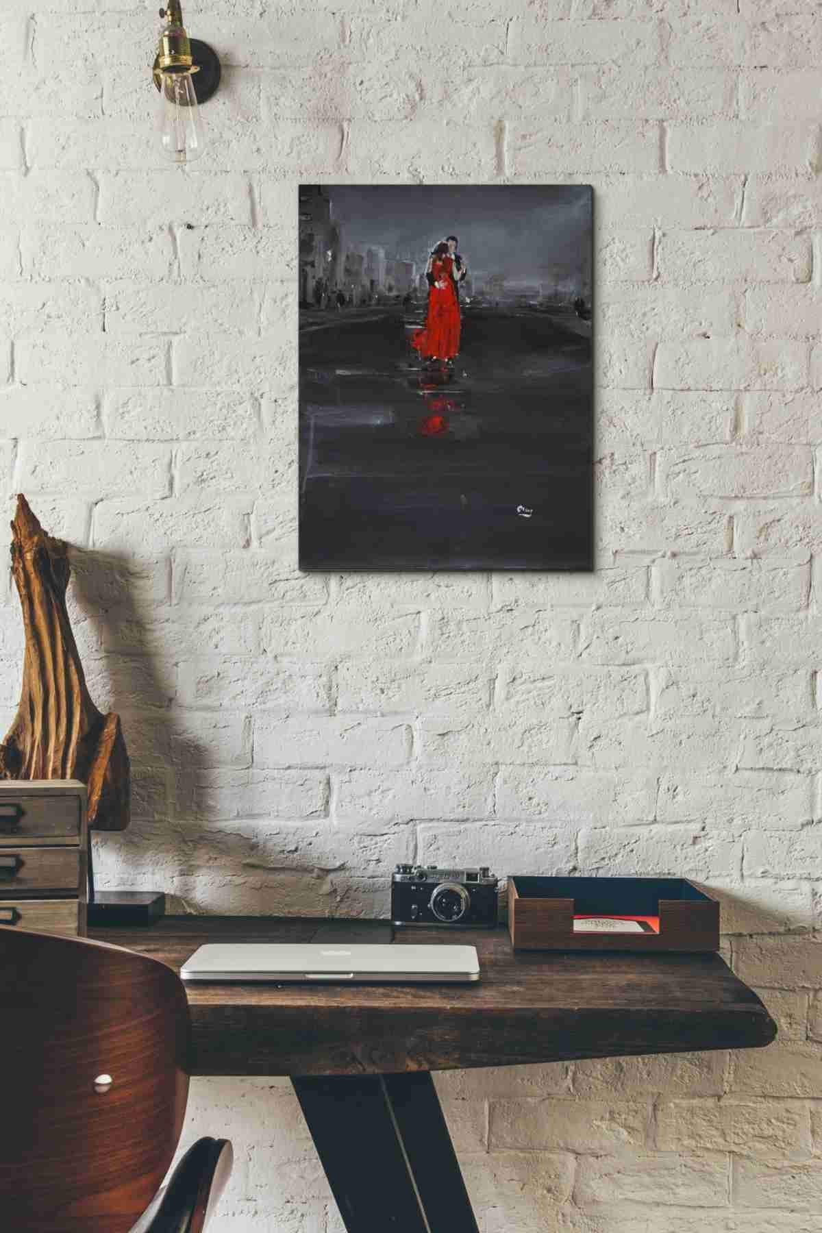 THE ROCK GREY INVISIBLE | 商品 | タイルメーカーダイナワン（DINAONE） エピックグラフィティ「レイブン」ジークレーキャンバスウォールアート 16" x 12" グレー EPIC-CA121