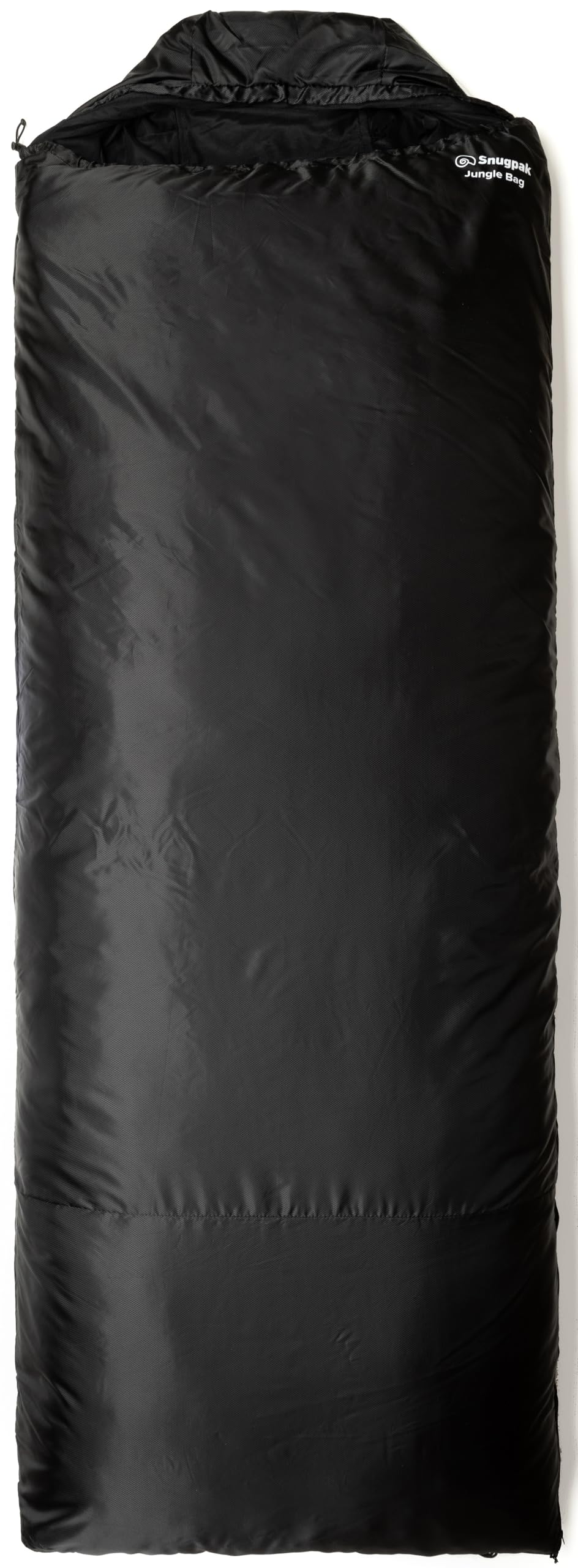 Snugpak Jungle Bag WGTE - Sleeping Bag with Built-in Mosquito Net - Lightweight, Sanitary Sleep Bag & Versatile Quilt - Cosy Sleeping Bag for Tropical Condition Camping & Exploration - Black (RZ)