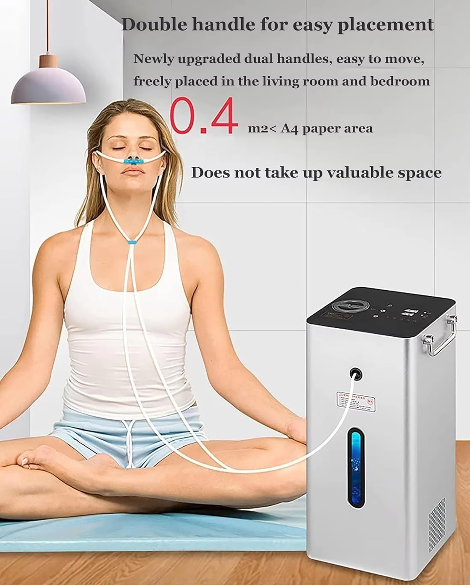 Wysokowydajne Urządzenie Do Oddychania Wodorem, Generator Wody Wodorowej I Inhalator Do Codziennego Użytku, Inhalator H2 Z Dwoma Portami O Czystości 99,99% 450ml/min