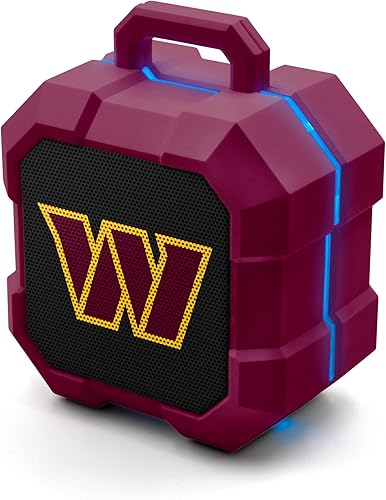 Miniatura 21 de SOAR NFL Shockbox - Altavoz Bluetooth inalámbrico LED, resistente al agua, IPX4, 5.0 Bluetooth con más de 5 horas de tiempo de reproducción, pequeño