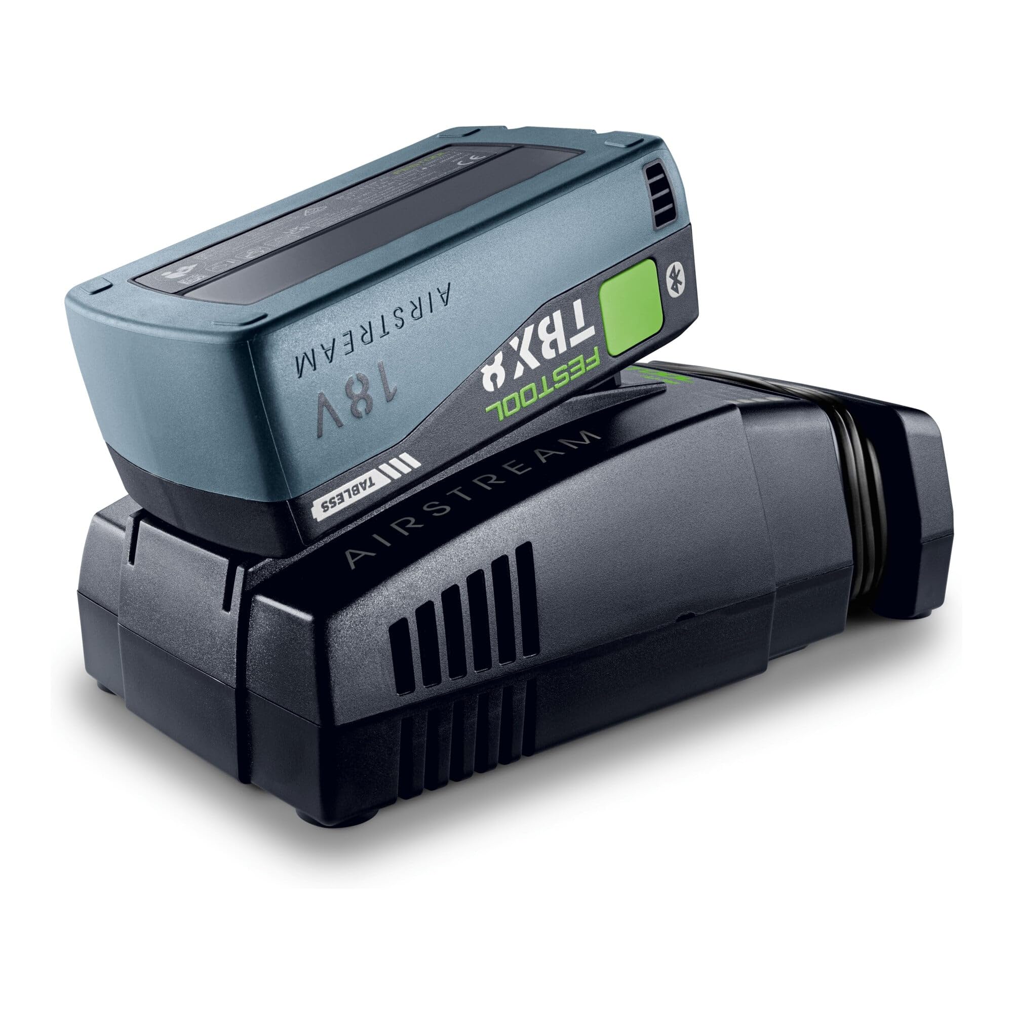 Festool SYS 18V 2xTBX8/SCA16 - Set de Energía con 2 Baterías 18 V / 8,0 Ah Tabless y Cargador Rápido SCA 16 en Systainer³