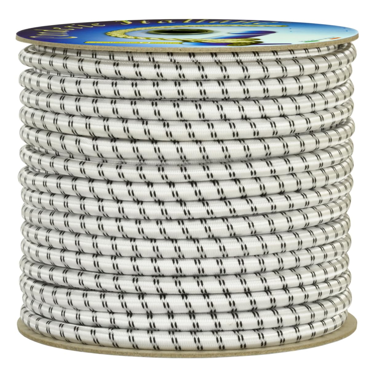Corderie Italiane 006005087 Treccia elastica bianca 8 mm - 50 mt