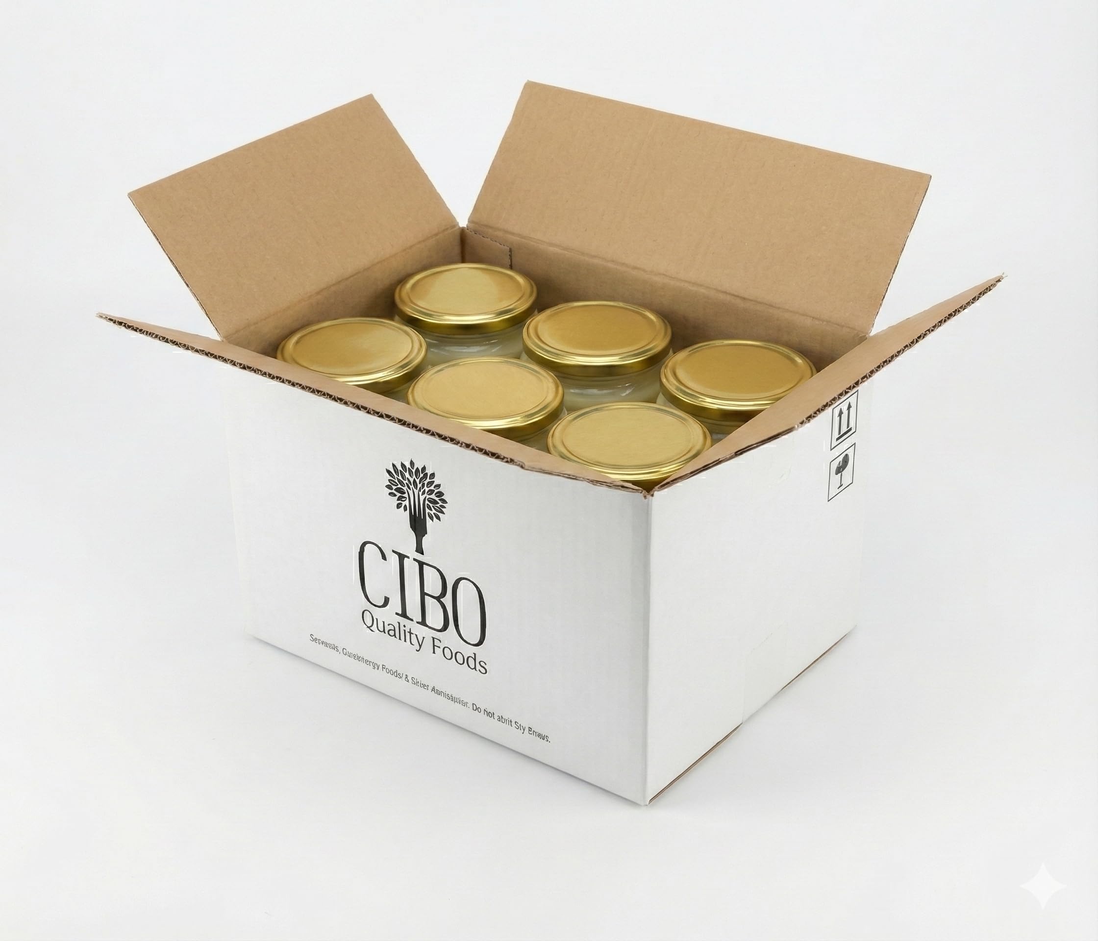 Cibo Bio Ghee Butter 6x500g Packung - Milch aus Parma und Reggio Emilia - Hergestellt in Italien - Weidekühe - Rauchpunkt 250°C - Aus zentrifugierter Sahne