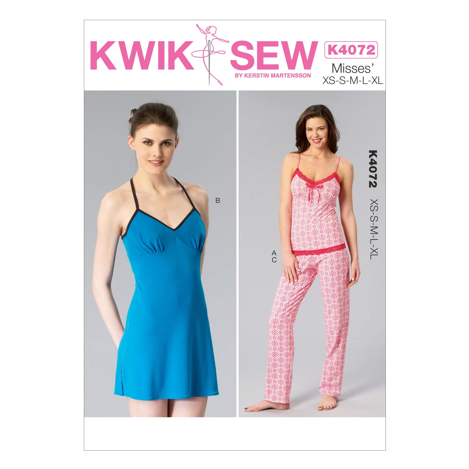 KWIK-SEW PATTERNSK4072 Misses' Camisole, Chemise and Pants
