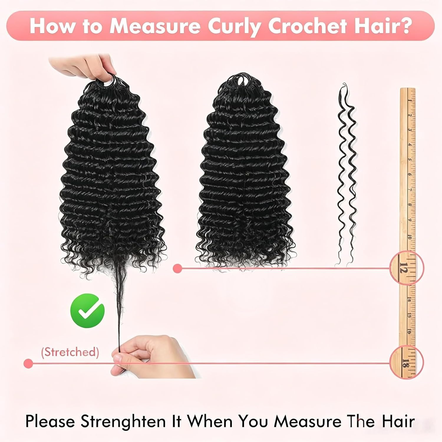 Capelli umani all'uncinetto per donne nere, 40,6 cm, capelli umani ricci all'uncinetto, 120 g, nodi miracolosi pre-separati, extension di capelli umani ondulati profondi, 96 ciocche, colore nero