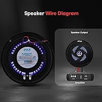 Vista 4 de Pyle Altavoces marinos impermeables de 6.5 pulgadas, torre de wakeboard de perfil bajo y sistema de sonido estéreo de audio resistente a