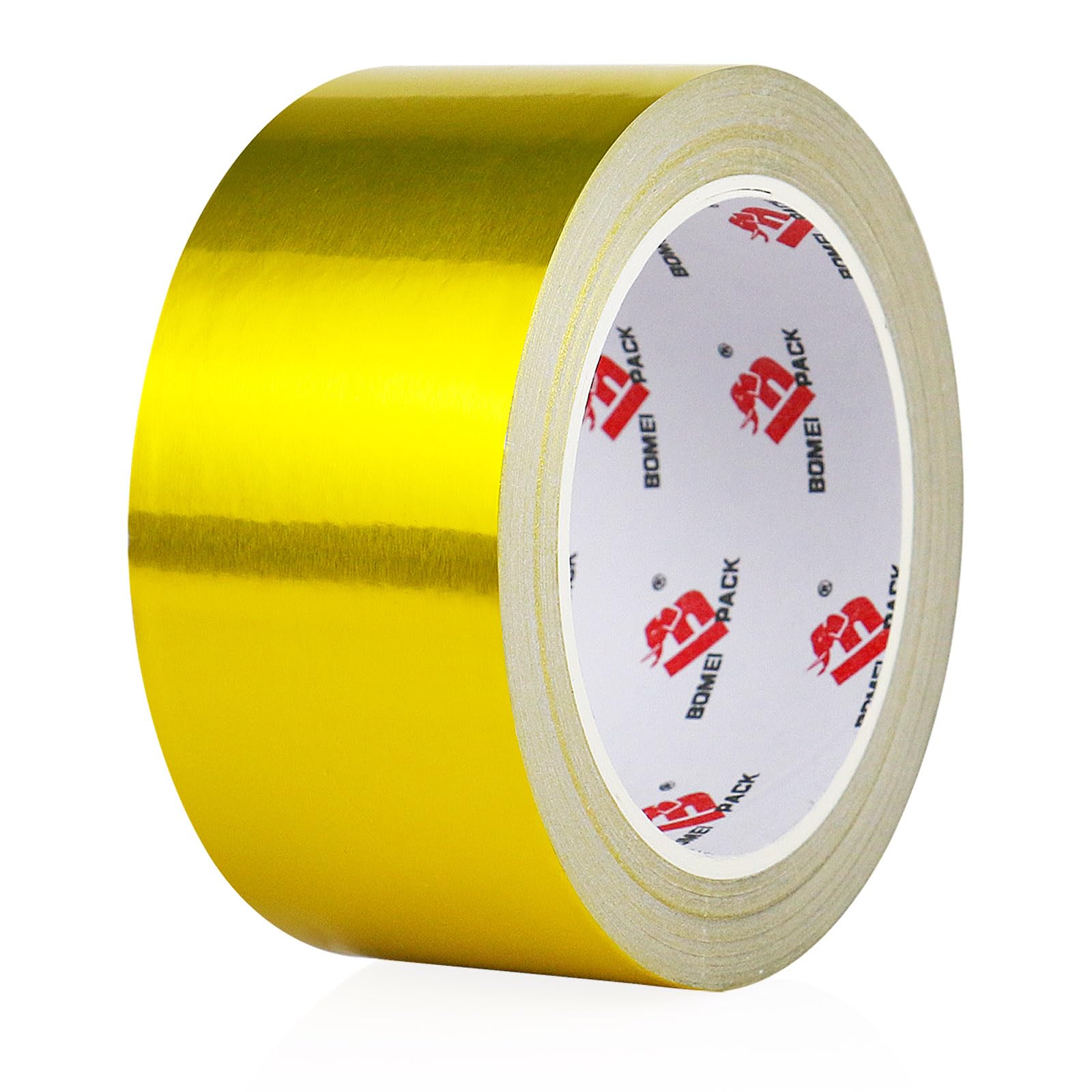BOMEI PACK Aluminum Foil Tape, Gold, 2 Inch x 90 Feet, Heavy Duty, Waterproof, HVAC & Pipe Sealing