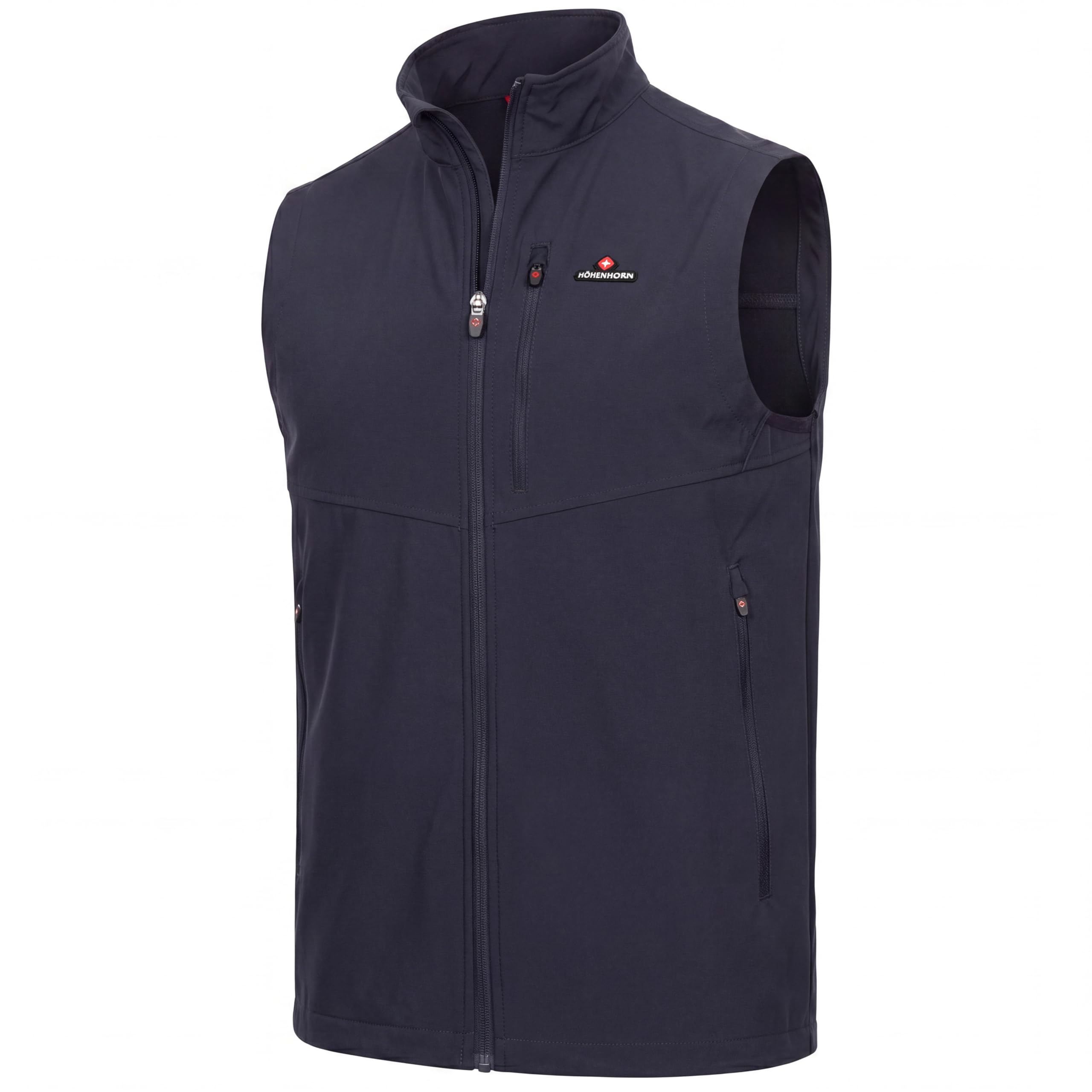 Höhenhorn Men's Dark Blue Allalin Softshell Outdoor Jogging Softshell Vest Jacket, Darkblue, Xxxl