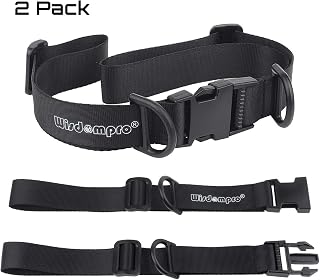 Wisdompro Backpack Chest Straps 2 Pack, Heavy Duty Adjustable Backpack Sternum Strap Chest Belt with Quick Release Buckle for Hiking and Jogging - with Slide Lock