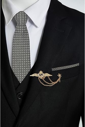 Miniatura 6 de Juego de 4 corbatas para niños en caja de regalo, con corbata, pajarita, bolsillo cuadrado y alfiler de solapa