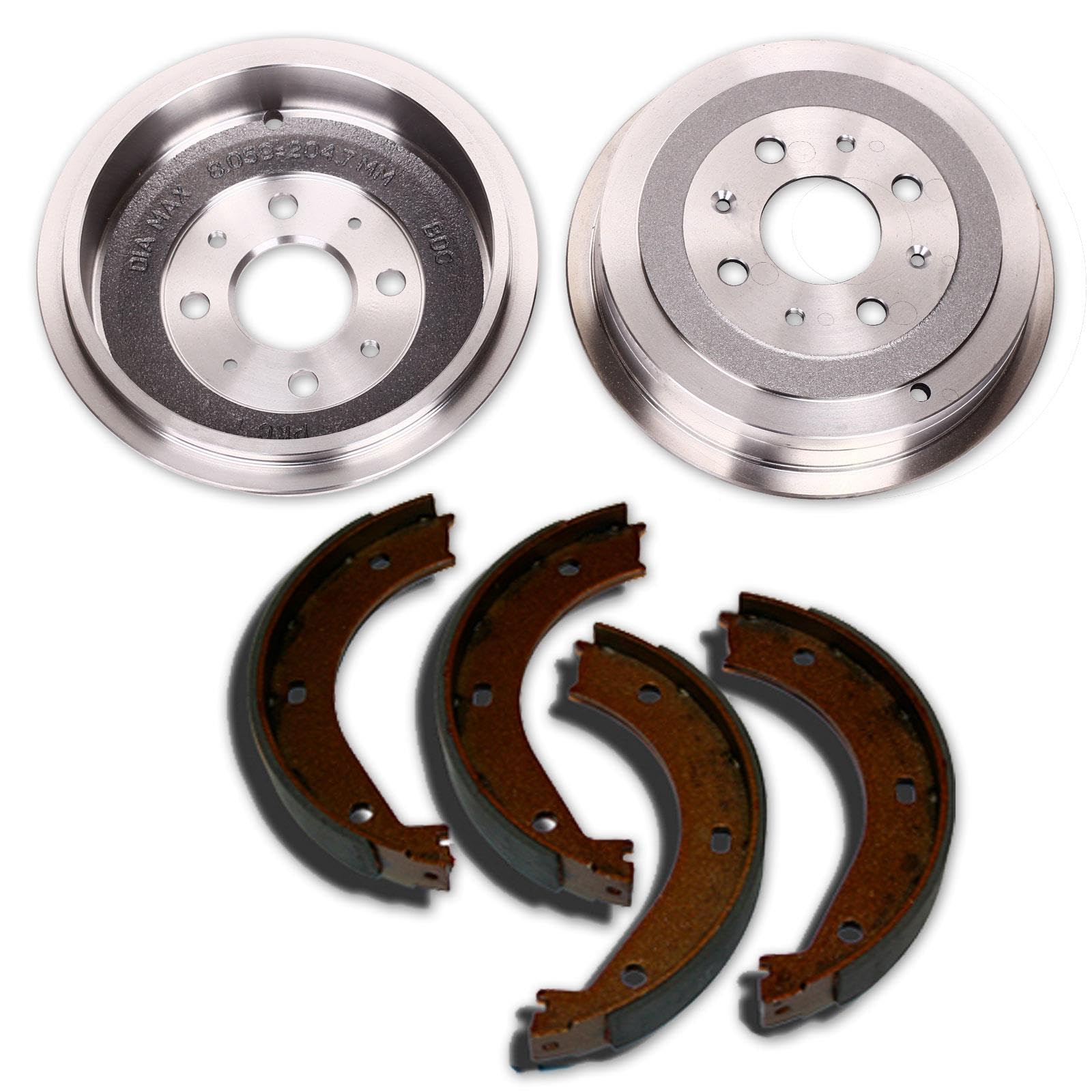 Bremstrommel Ø200mm + Bremsbacken | 253617+2736540 Kompatibel mit Corsa C (X01),Corsa C Kasten/schrägheck (X01),Tigra Twintop (X04)