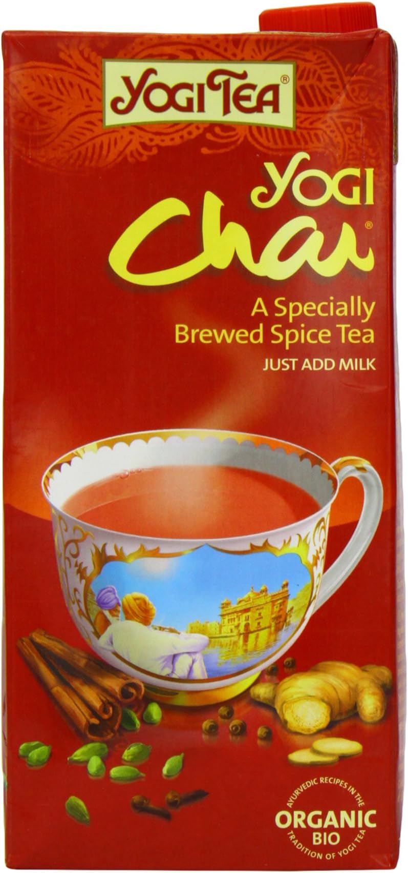 Yogi Tea Chai Indian Spice - Ready To Drink [1Ltr] (Pack of 4)