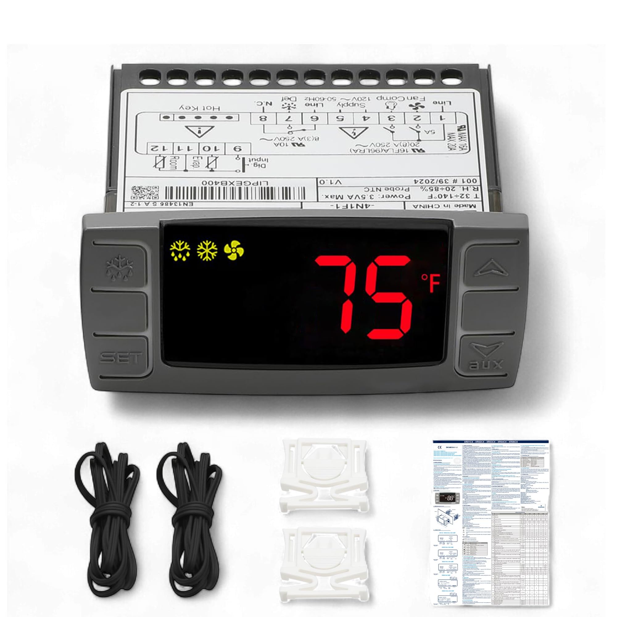 Régulateur thermique de frigo Dixell XR02CX-4N1F1 protège vos aliments frais