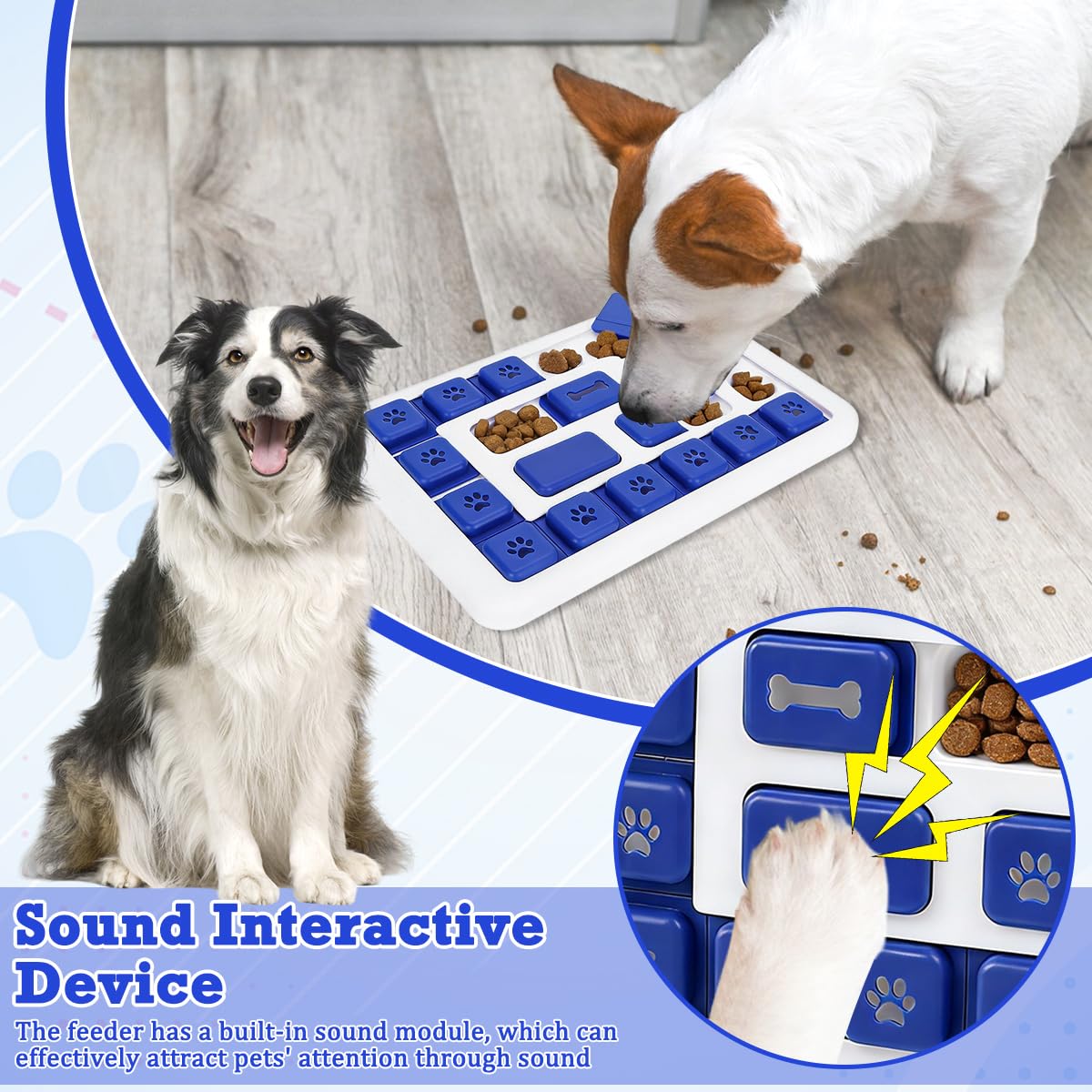Giocattoli Puzzle per Cani, Giocattoli di Intelligenza per Cani di Livello 2 in 1 Giochi per Cane Interattivi Giochi Interattivi per Cane Mangiatoia Intelligenza Ciotola per Animali Domestici