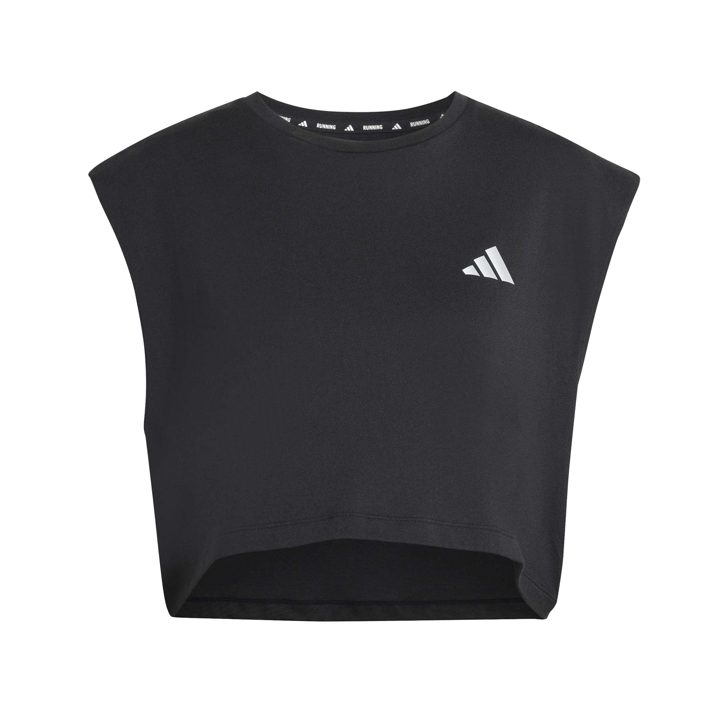 adidas Women's Adi365 Running Essentials Crop Shirt, Black, XXL