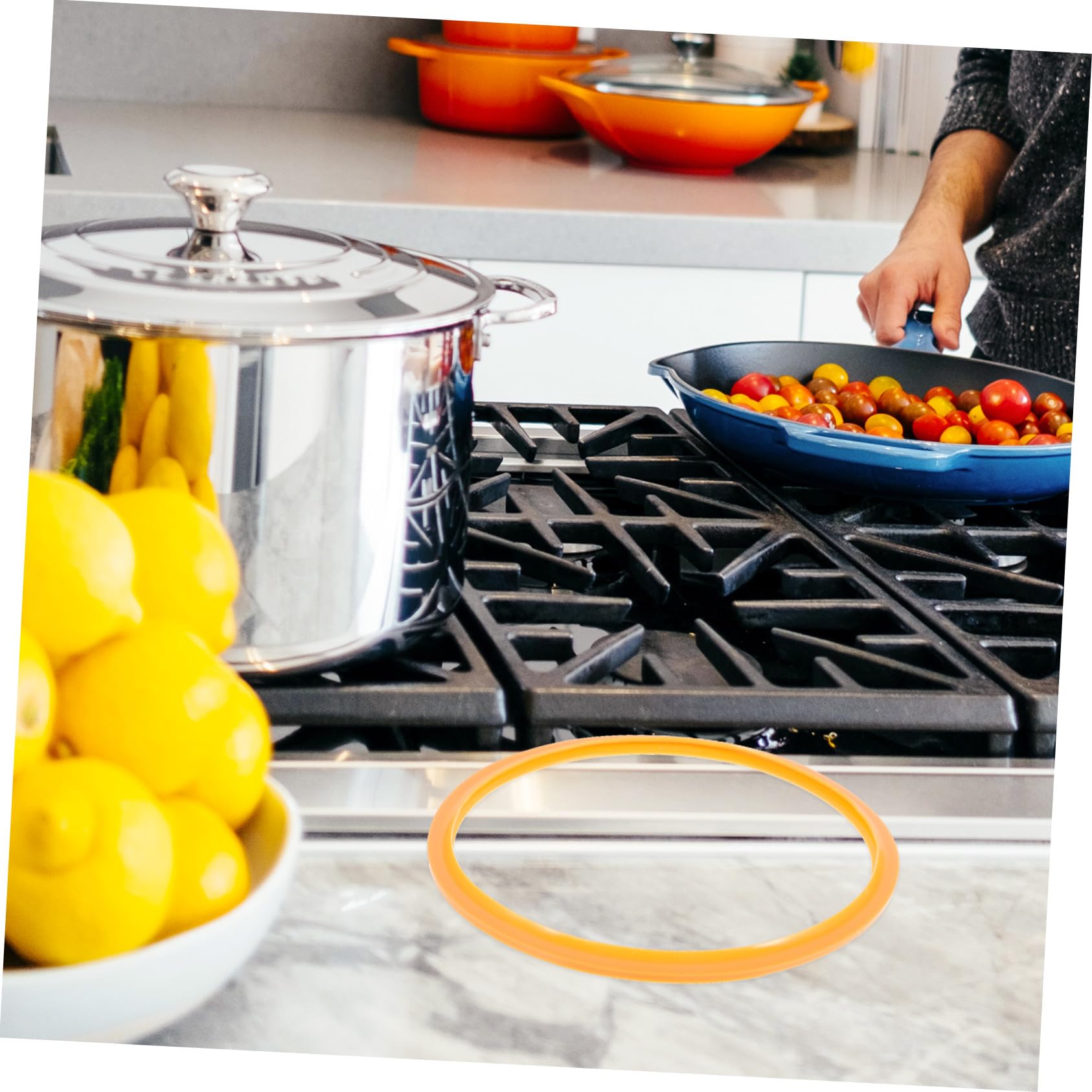Silikon Dichtungsring Für Schnellkochtopf 22cm Flexibler Kochtopfring Aus Lebensmittelechtem Silikon Universeller Topfrand Ersatz Für Sicheren Und Effizienten Verschluss Bei Schnellkochen