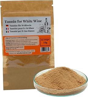 Tanino para Vino Blanco 10g – Ingrediente Natural de Roble y Castaño, Protección del Sabor y del Color