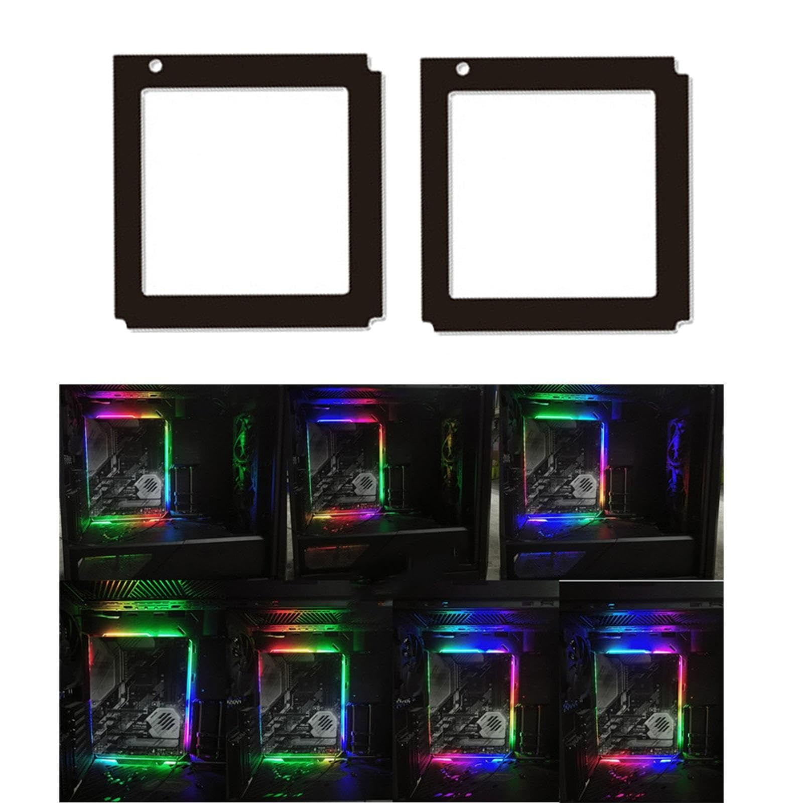 CALANDIS™ 2xBack Light 5V ATX RGB Backplate for ATX Mainboard Decor Lamp Strip Small | Computer Cases | Computer Cases & Accessories | Computer Components & Parts-image-0