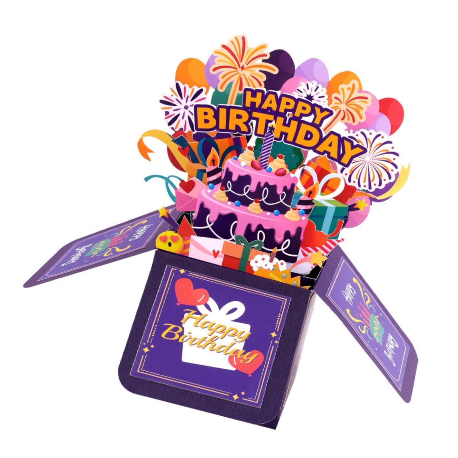 Jazuaiao Folded Greeting Card Greeting Card Decorative Display Ornament for Celebration and Gifting Use