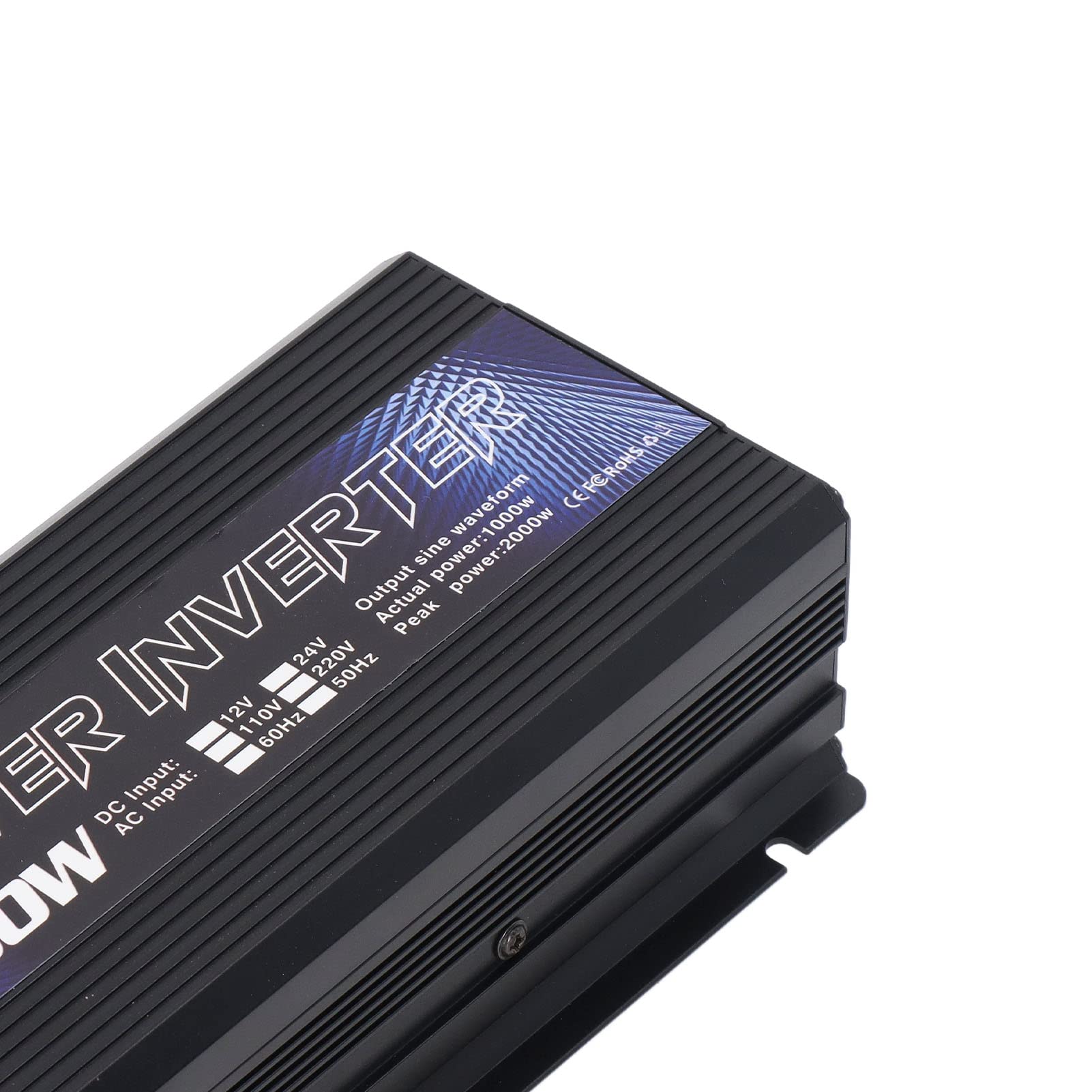 Pure Sine Wave Inverter, 2000W DC 12V a AC Power Converter Car con Puerto USB para Acampar y Viajar (220V)