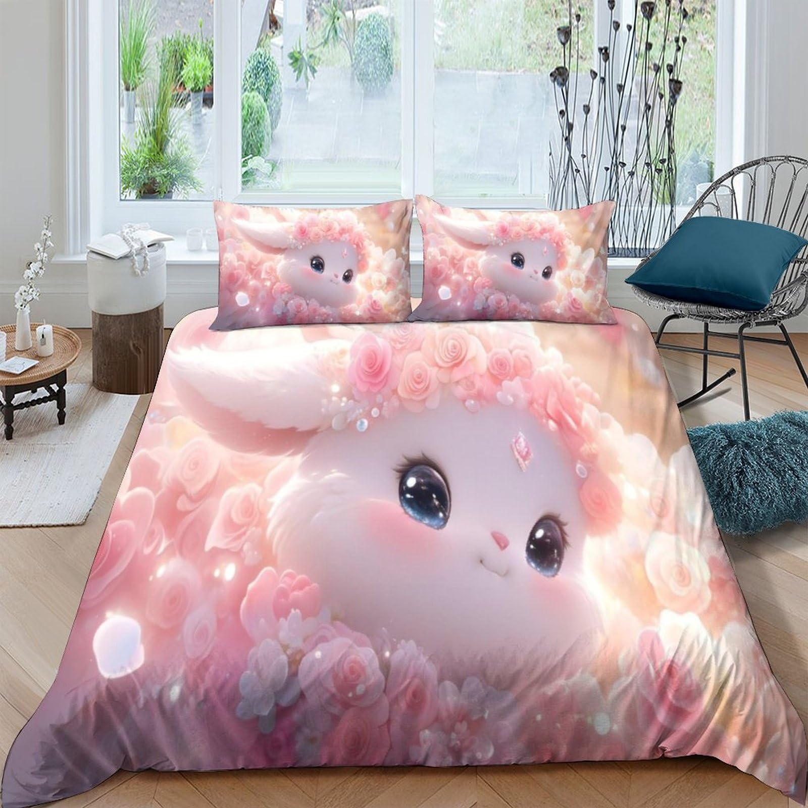 Housse de couette 220x240cm fermeture éclair pour changer vos draps facilement et sans effort