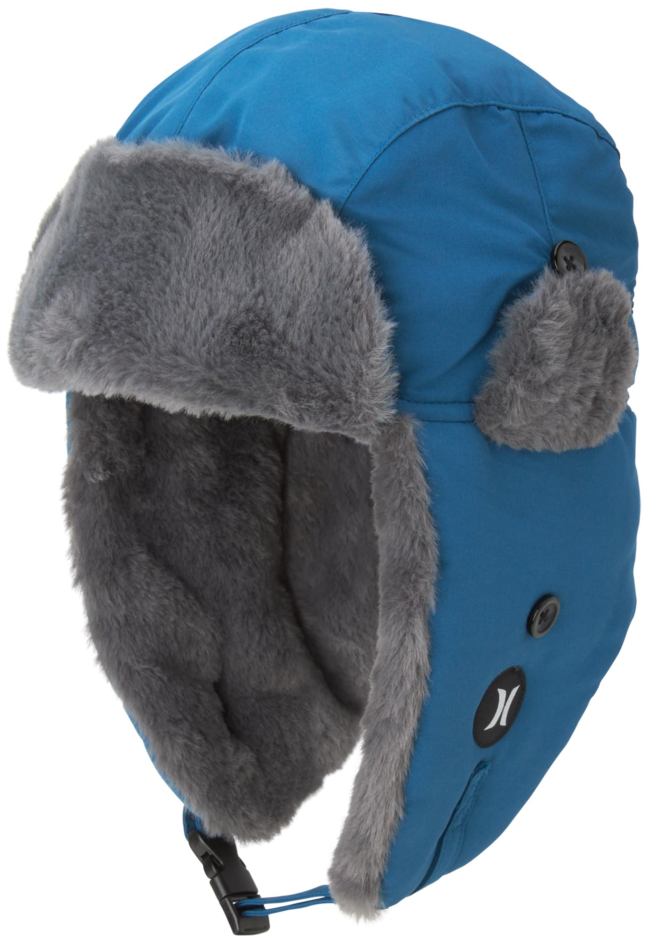 Hurley Men's Winter Hat - National Aviator Ushanka - Trapper Hunting Cap with Ear Flaps, Size Large/X-Large, Blue Void