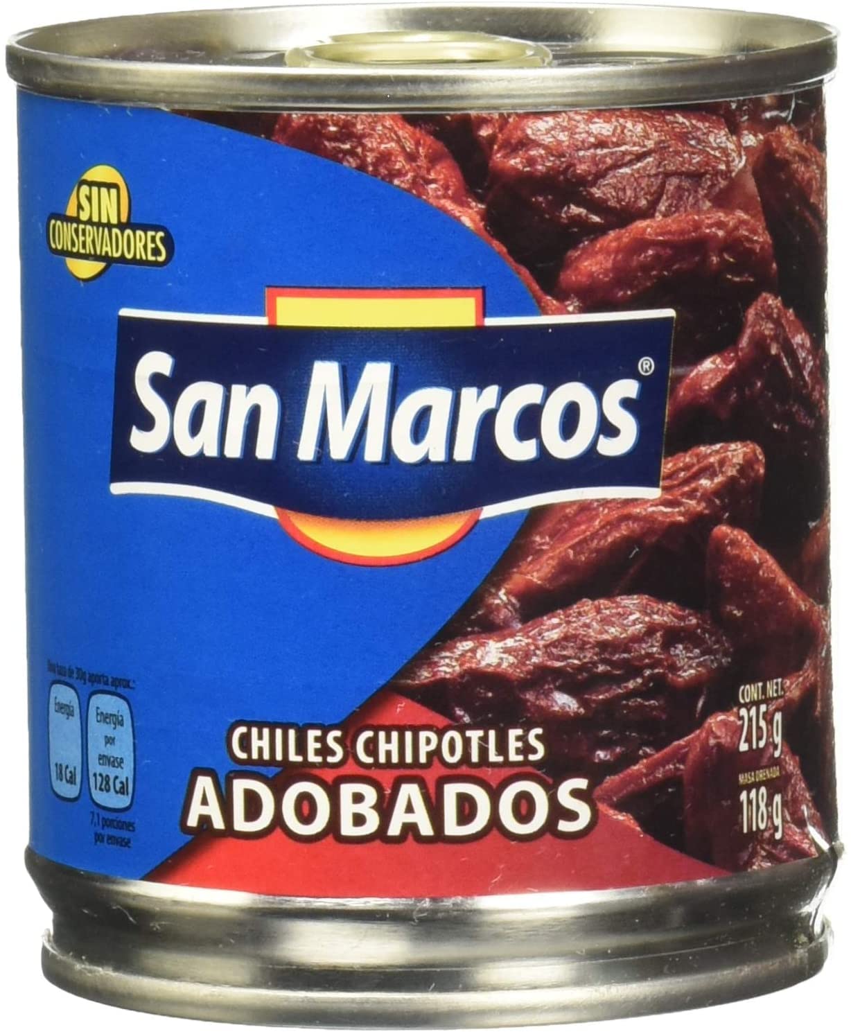 SAN MARCOS - CHILES CHILPOTLES ADOBADOS. PACK 6 X 230/138GR.