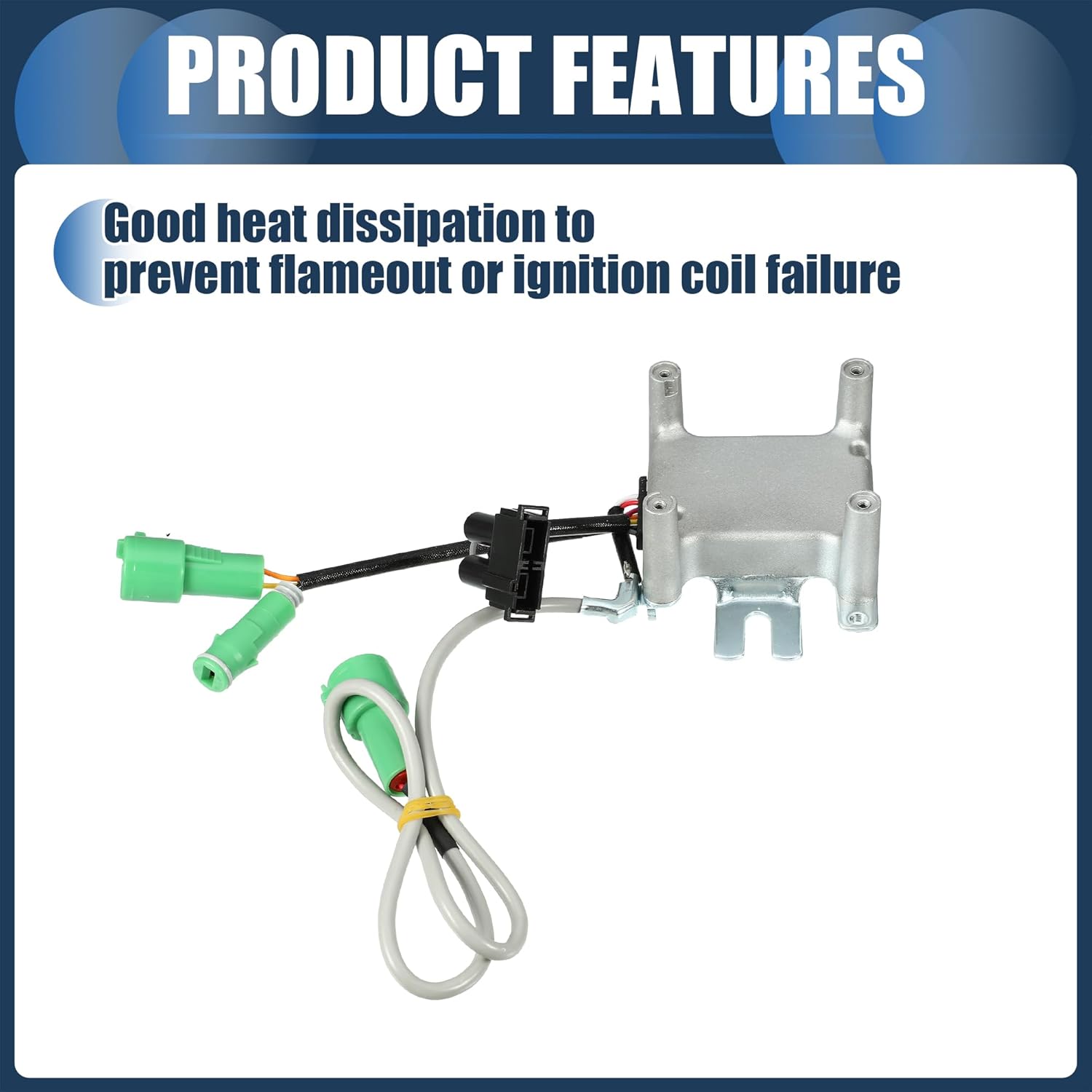 Ignition Control Module, Inner Ignition Module Control Unit No.8962035200 for Toyota Pickup Truck Hilux 4Runner 22R 1984-1988 ABS Silver Tone, 1 Pc