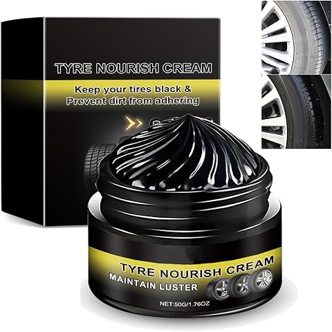 NLFOX Tire Care Wax - Tyre Nourish Cream - High Gloss Shine Car Tire Polish - Tire Maintenance and Coating Paste - Waterproof Tire Cleaner Cream - Tyre Protective Coating Restorer