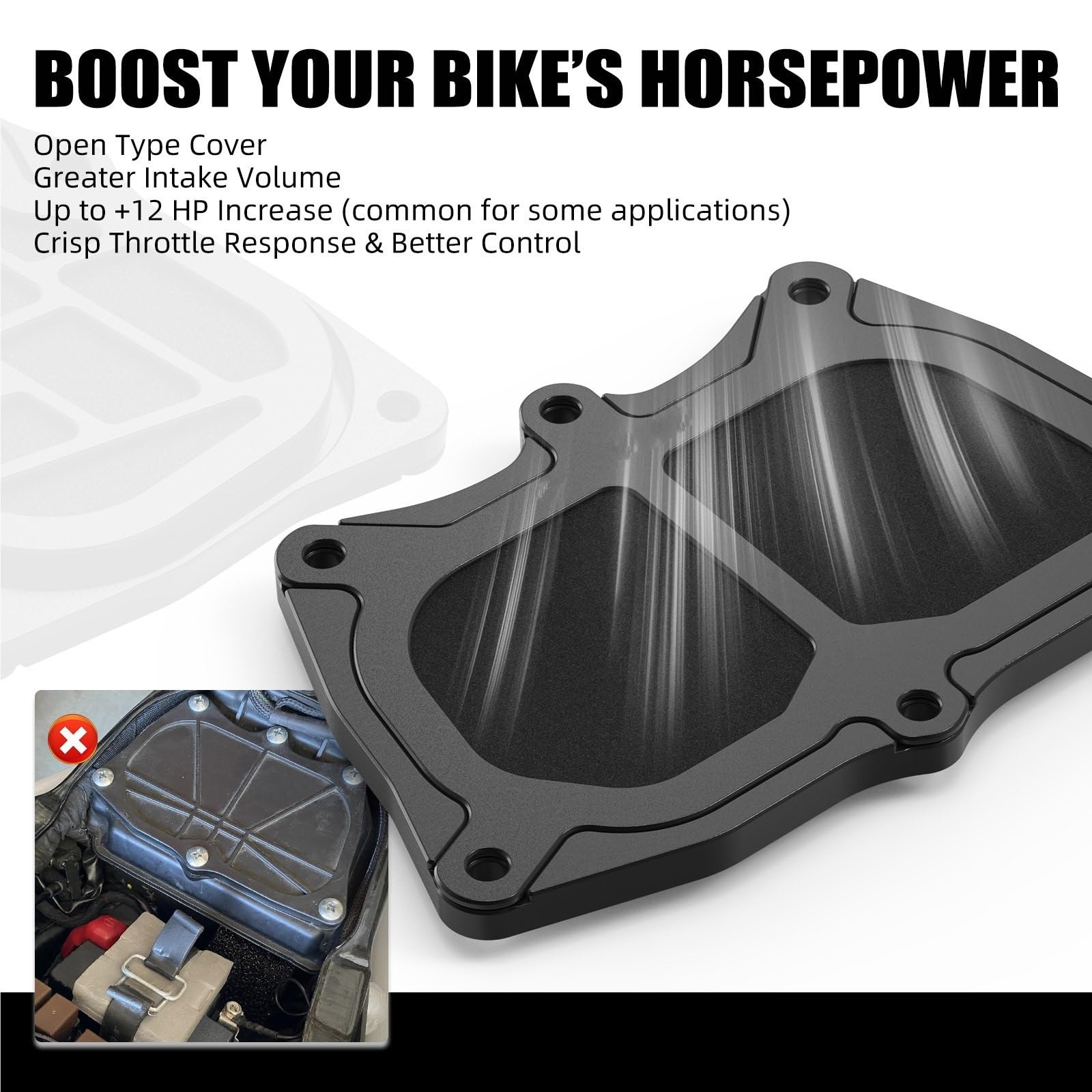 Kompatybilność z Pit Bike crossowym‌ Pasuje do K&TM Duke 125 200 250 390 2017-2023 pokrywa skrzynki filtra powietrza 390 Adventure 2021-2024 pasuje do Husq&varna Svartpilen 401 Vitpilen 401