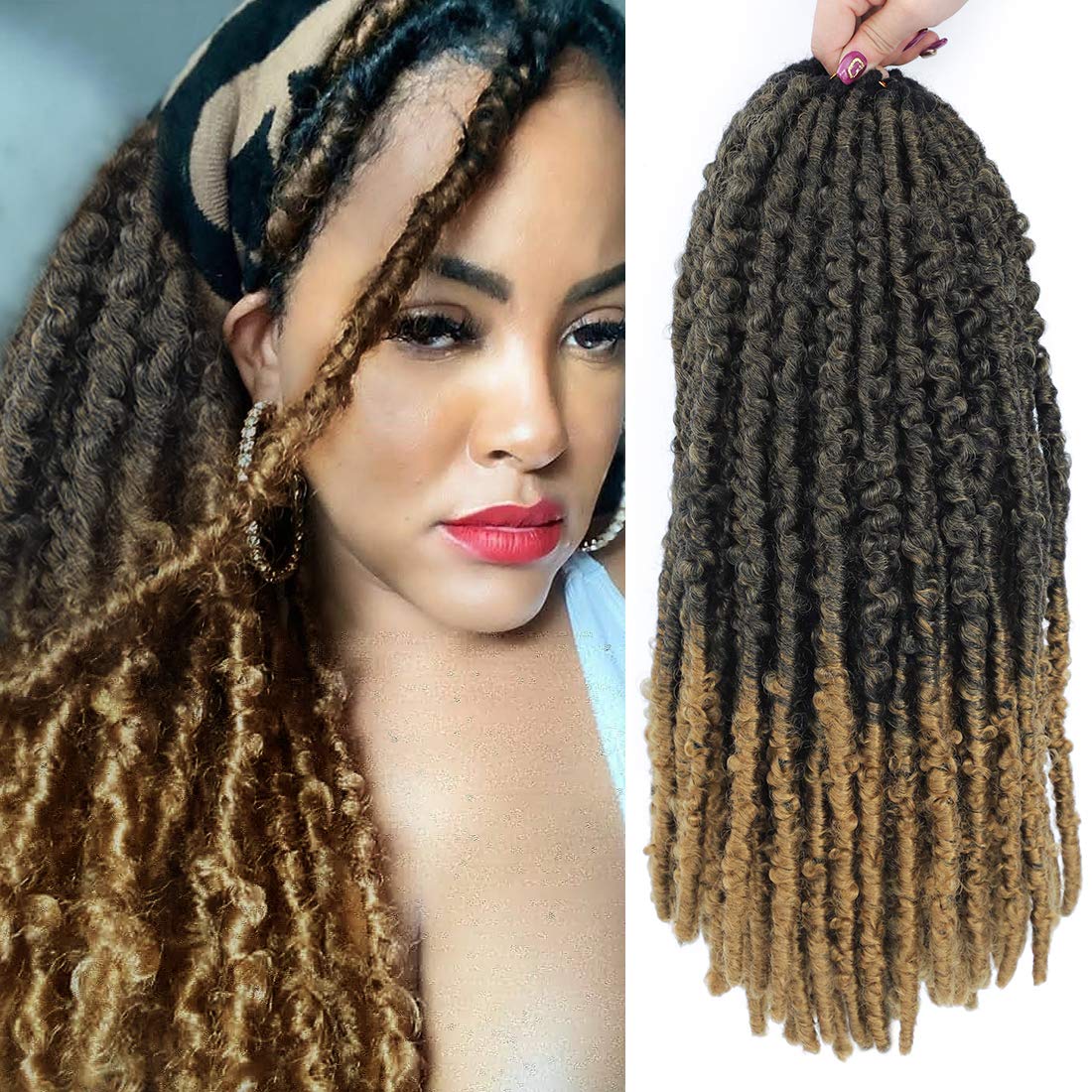 Buy 6 Packs Butterfly Locs Crochet Hair 12 Strands PreLooped Synthetic