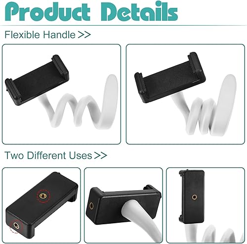 Vista 17 de Amylove 2 soportes para teléfono para cochecito portátil, soporte universal para teléfono celular, accesorios universales para padres, bebés y niños