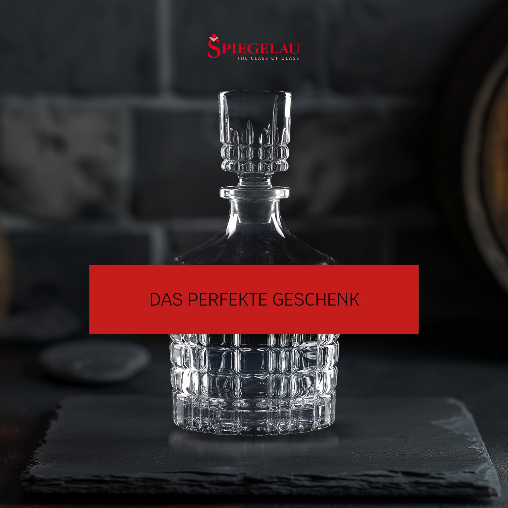 Spiegelau Perfect Serve Whisky-Dekanter, 0,75 L, 4500158 | Whiskyflasche, Kristallglas
