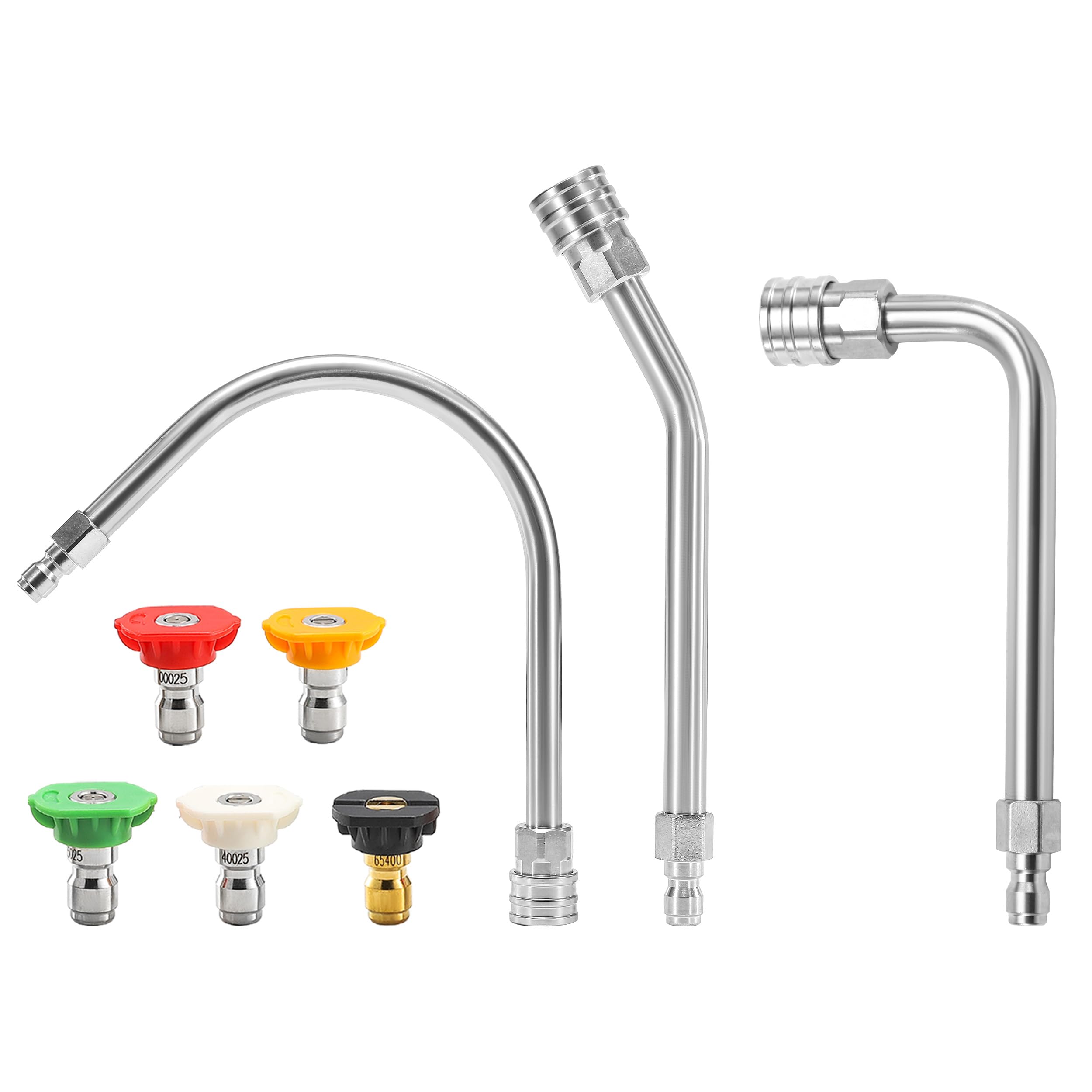 JOEJET Pressure Washer Extension Wand Stainless Steel, 1/4" Quick Connect