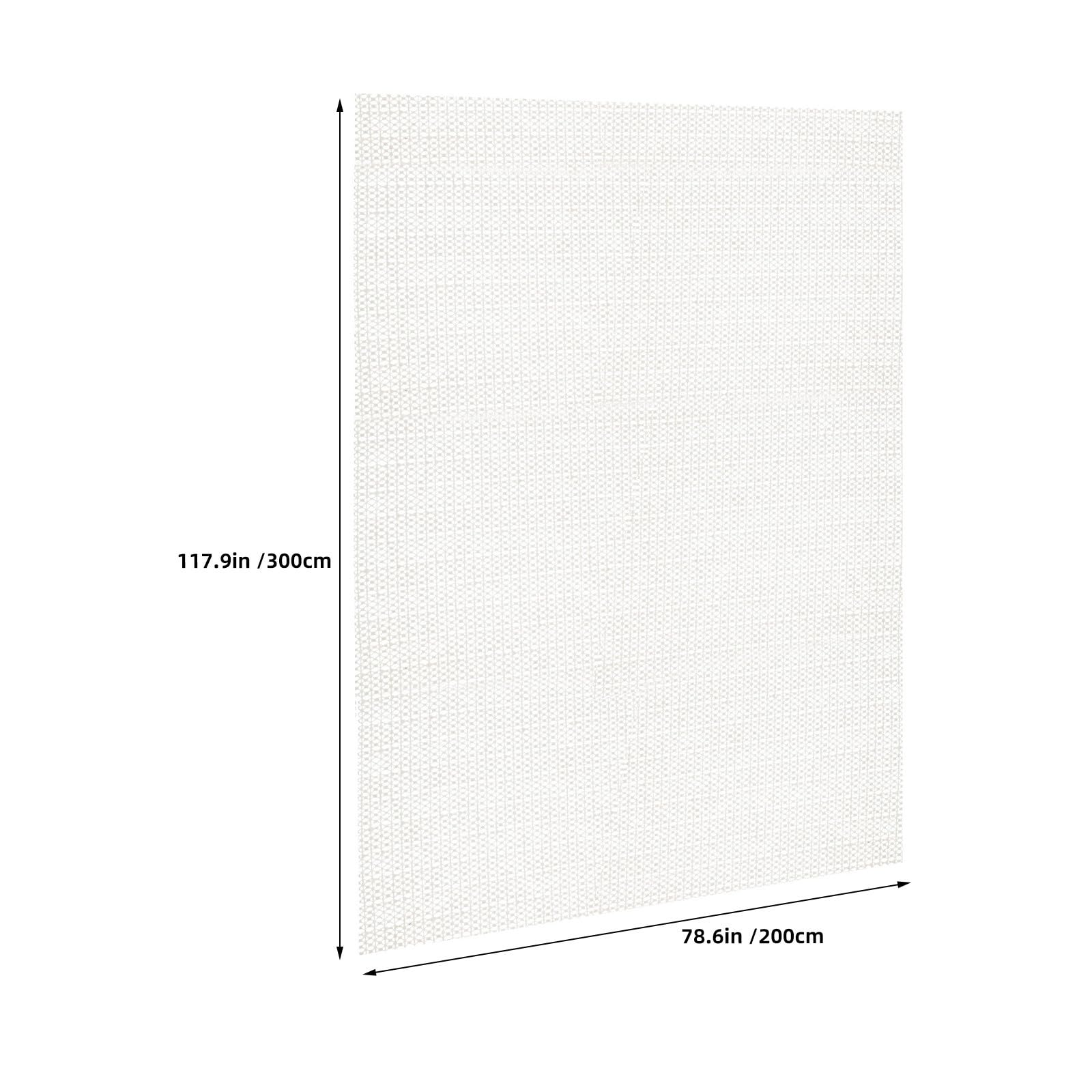 Antirutschmatte für Teppich 200x300cm – 2 Stück PVC Netzmatte, verhindert das Rutschen, rutschfest für Fliesenboden, geeignet für Sofabetten und Matratzen